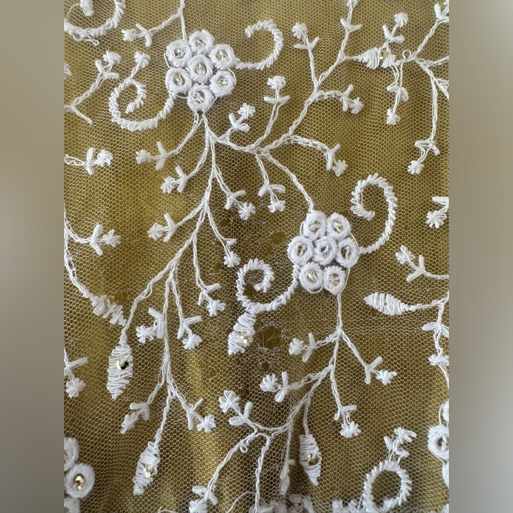 Salwar Suit - 3 piece Yellow - Beading & Lace-Adjustable Pant-See Measurement - Picture 10 of 10